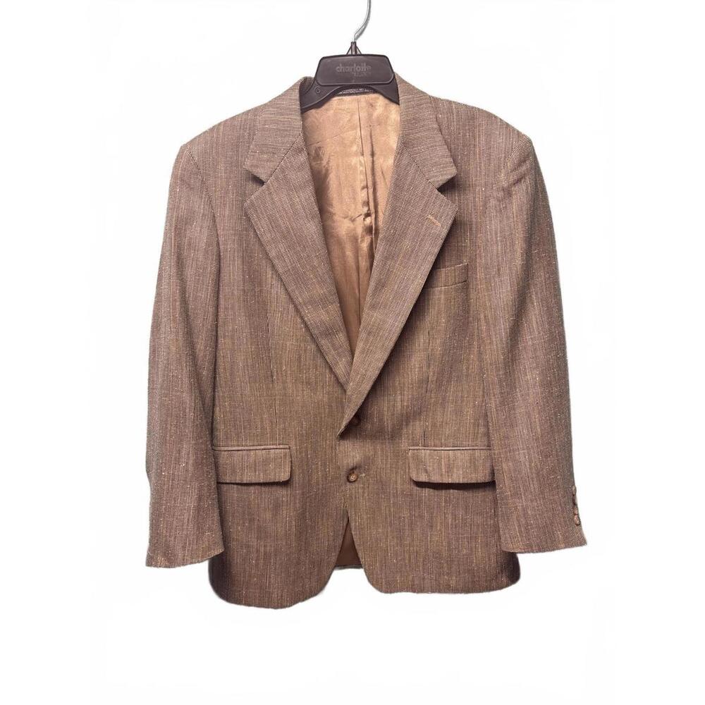 Christian Brooks Brown Suit Jacket 40R Blazer Sports Coat
